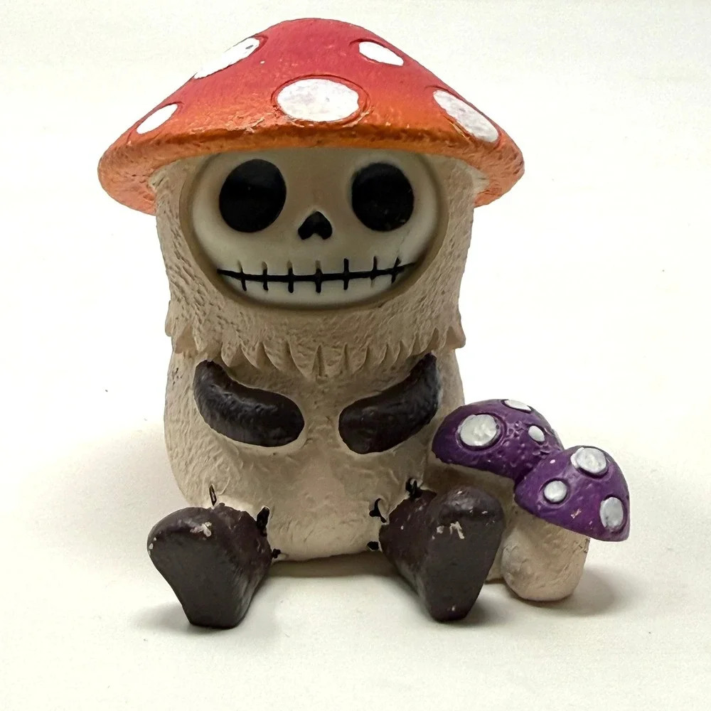 Furrybones Kinoko The Fungi Resin Figurine Statue Mushrooms Skeleton Halloween